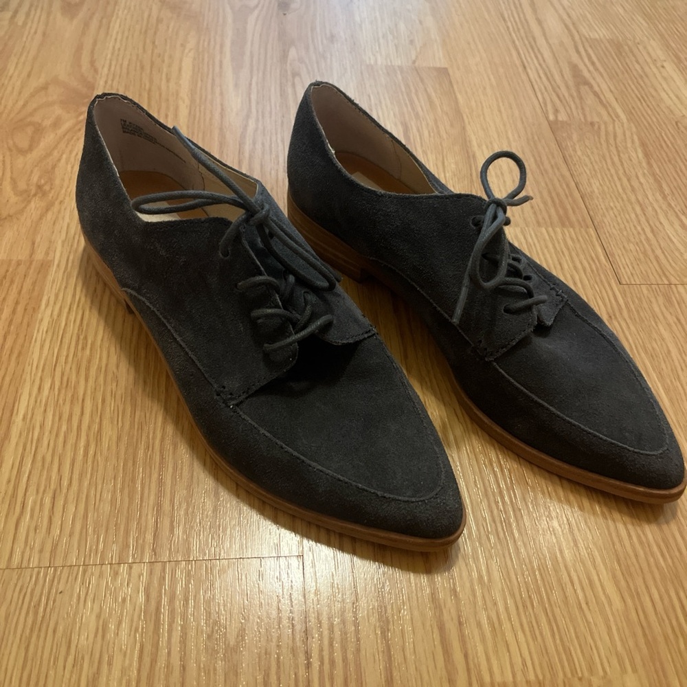 Dolce Vita Dark Gray Suede Brogues